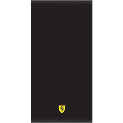 Black Ferrari Hand Towel - Detailed View