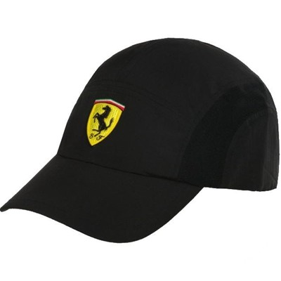 Black Ferrari Evolution Technic Cap - Front View