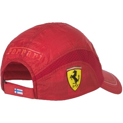 Kimi Raikkonen Ferrari Driver Hat - Back View