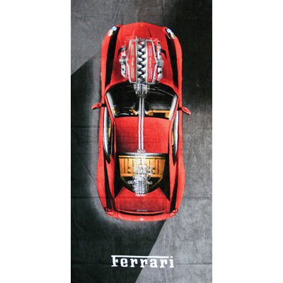 Ferrari 599 GTB Beach Towel - Detailed View