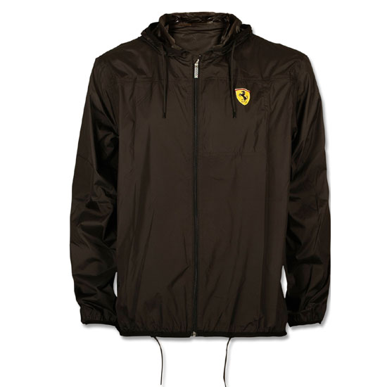 Ferrari Hooded Rain Jacket - Black (FP0411)