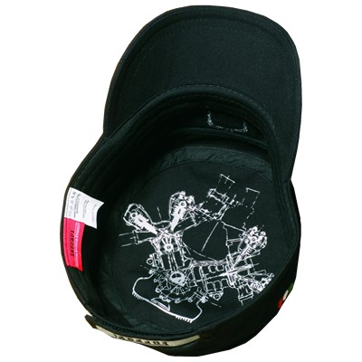 FP8516 Ferrari Shield Military Hat Cap - Inside View