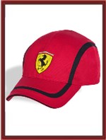 Ferrari Round Line Logo Cap - Red (FP8521)