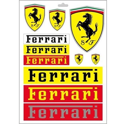 Ferrari Stickers: Ferrari Sticker Set of 11 (FP8939)