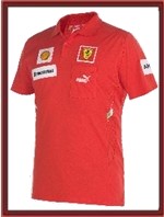 Puma Ferrari Replica Team Polo Shirt - Red
