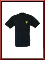 Ferrari T-Shirt with small Scudetto print - Black