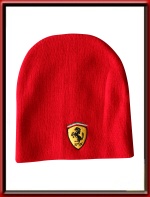 Ferrari Knitted Beanie - Red (SFR0117)