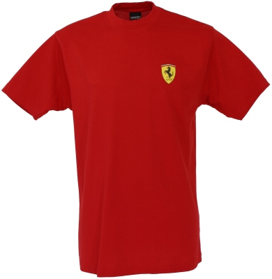 Tegnsætning Skorpe Problemer Ferrari T-Shirt with small Scudetto print - Red (SFR1119)