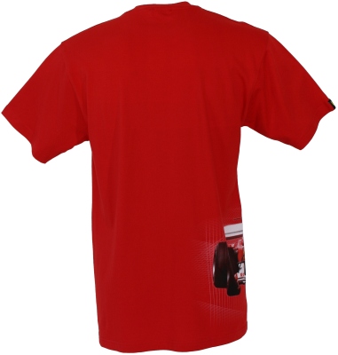 SFR1505 Ferrari T-Shirt with Ferrari Wrap Round F1 Car print - Back View
