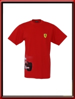 Ferrari T-Shirt with Ferrari Wrap Round F1 Car print - Red