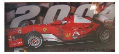 B6223 Hot Wheels Ferrari F1 2004 Constructors Championship - Rubens Barrichello View