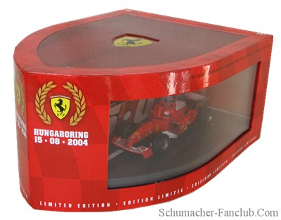 B6223 Hot Wheels Ferrari F1 2004 Constructors Championship - Side Box View
