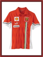 Puma Ferrari Kids Red Team Polo