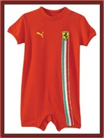 Puma Ferrari Infant Red Onesie