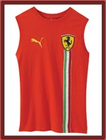 Puma Ferrari Sleeveless Tee - Red