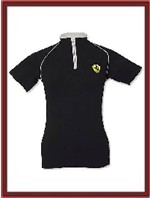 Ferrari Ladies Shield Zip Top - Black