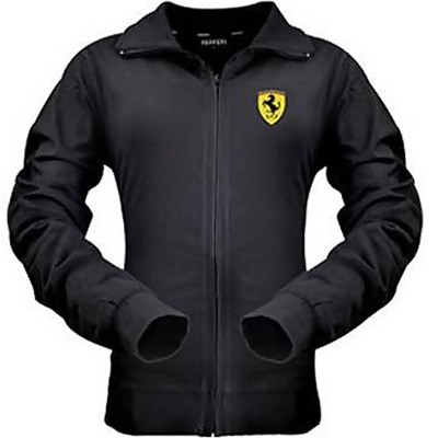 SFB2311 Black Ferrari Ladies Zip Through Jacket - Detailed View