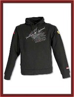 Ferrari Retro Script Hooded Sweatshirt - Black