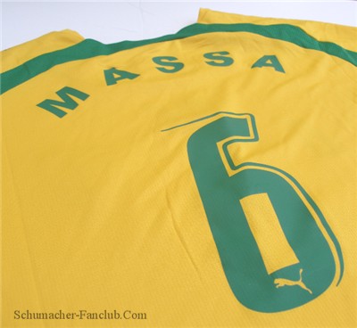 SFM2302 Felipe Massa Puma Ferrari Driver Jersey - Back Closeup View