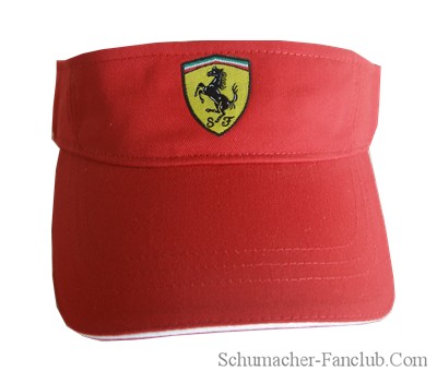 SFR0135 Ferrari Red Shield Visor - Front View