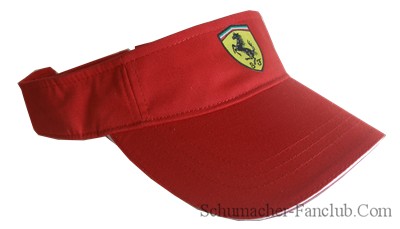SFR0135 Ferrari Red Shield Visor - Left View