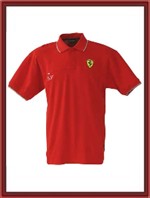 Ferrari Tricolor Polo Shirt - Red