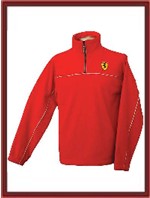 Ferrari Half Zip Fleece Pullover - Red