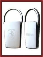 Ferrari Metal Square Etched Keychain (SFX8920)