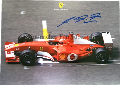 Signed F2002 Ferrari Factory Poster - Full View
