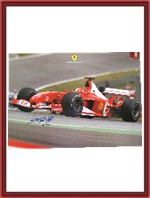 Medium Signed F2003-GA Ferrari Factory Poster
