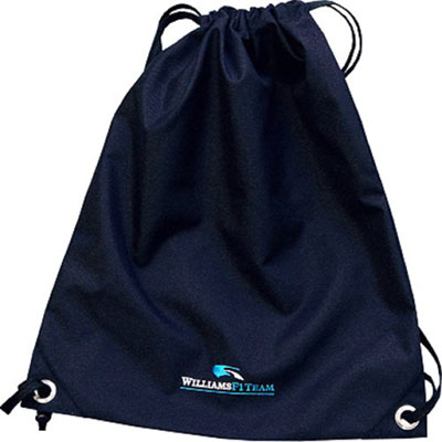 WW6919 Williams F1 Team Drawstring Bag - Detailed View