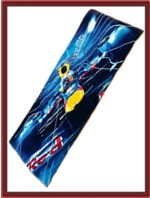 Sprint Car Racing Beach Towel Blue