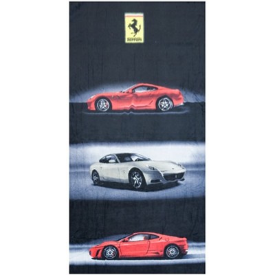 Ferrari Road Cars Beach Towel - Detailed View