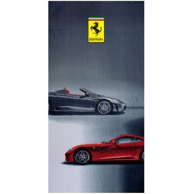Ferrari F430 & 599 Beach Towel - Detailed View