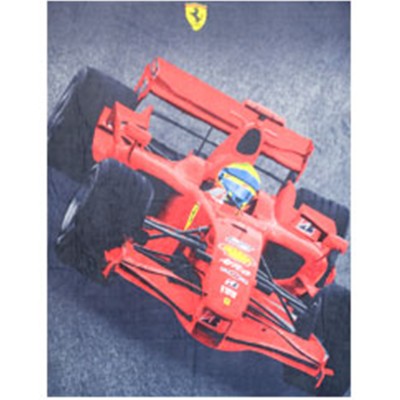 Ferrari F1 Car Fleece Blanket - Detailed View