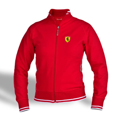 Ferrari Ladies Shield Zip Sweatshirt Scudetto | eBay