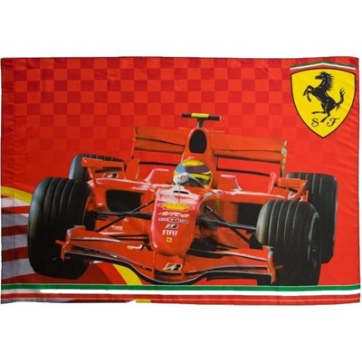 FP8915 Ferrari F1 Car Flag - Detailed View