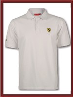 Classic Ferrari Polo Shirt - White