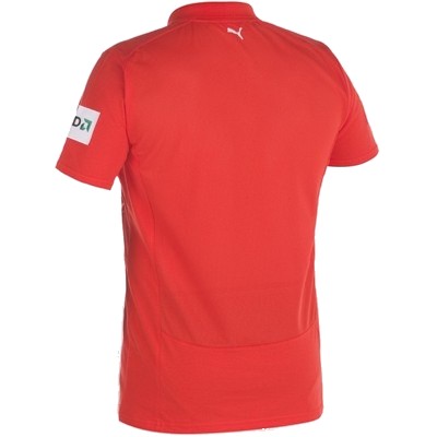 FR8216 Puma Ferrari Red Replica Team Polo Shirt - Logo View