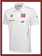 White Puma Ferrari Replica Team Polo Shirt (FR8217)