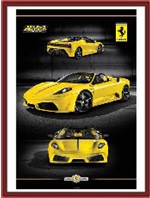Ferrari 16M Scuderia Spider Yellow Poster