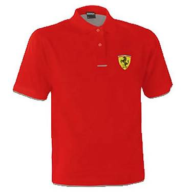 SFR5577 Ferrari Contrast Polo Shirt - Front View
