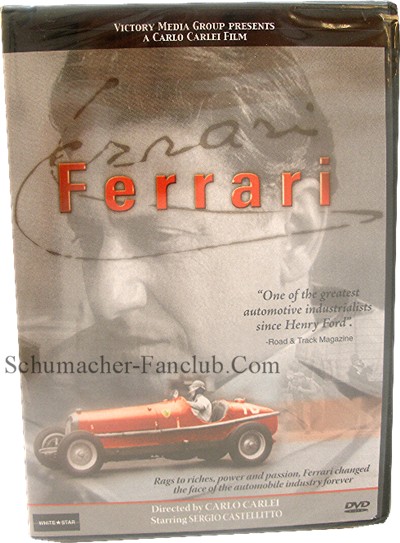 The Enzo Ferrari Story DVD - Front View