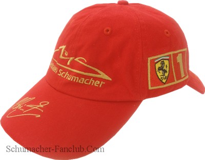 Michael Schumacher 2002 Double Cap - Michael Schumacher View