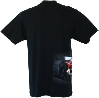 SFB1505 Ferrari T-Shirt with Ferrari Wrap Round F1 Car print - Back View