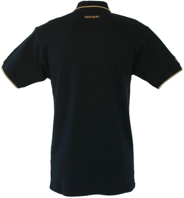 SFB5588 Ferrari Gold Trim Polo Shirt - Back View