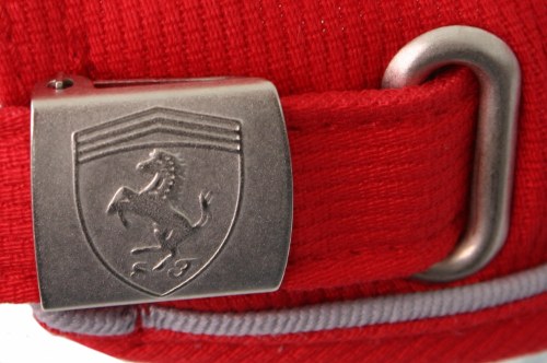 SFR0105 Ferrari Piped Buffer Volume Cap - Shield Embossed Closure