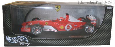 B1023 Hot Wheels Michael Schumacher 2003 F1 Ferrari F2003-GA - Box View