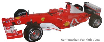 B1023 Hot Wheels Michael Schumacher 2003 F1 Ferrari F2003-GA - Side View
