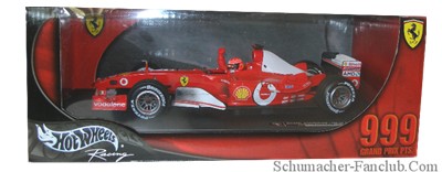 C5938 Hot Wheels Michael Schumacher 999 Grand Prix Points - Box View